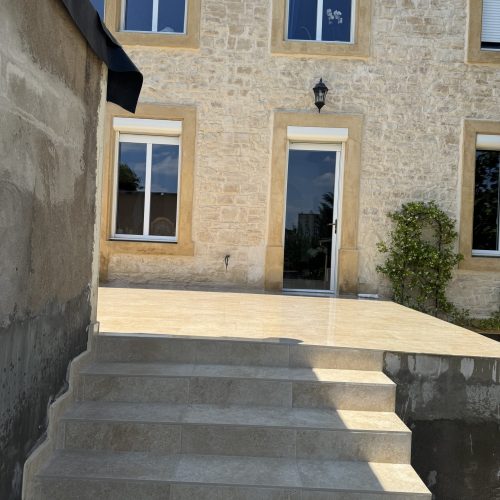 Ravalement de façade - Rénovation de terrasse et Cuisine été - Chantier à Rombas 57120