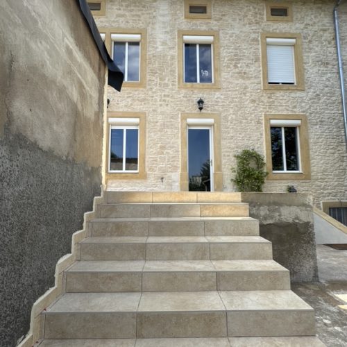 Ravalement de façade - Rénovation de terrasse et Cuisine été - Chantier à Rombas 57120