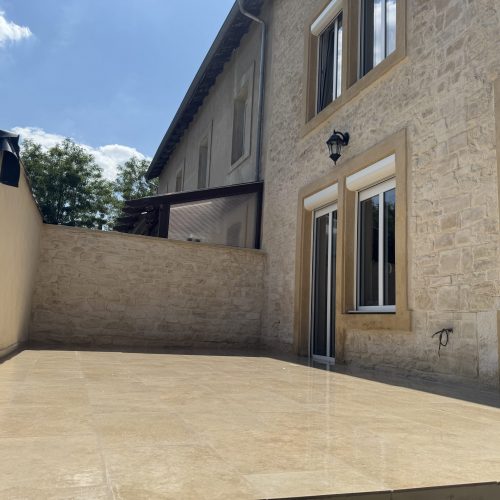 Ravalement de façade - Rénovation de terrasse et Cuisine été - Chantier à Rombas 57120